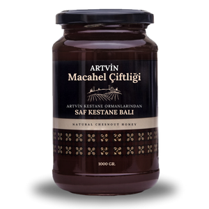 3 ADET 1000 GR. ARTVİN KESTANE ORMANLARINDAN Macahel Saf Kestane Balı